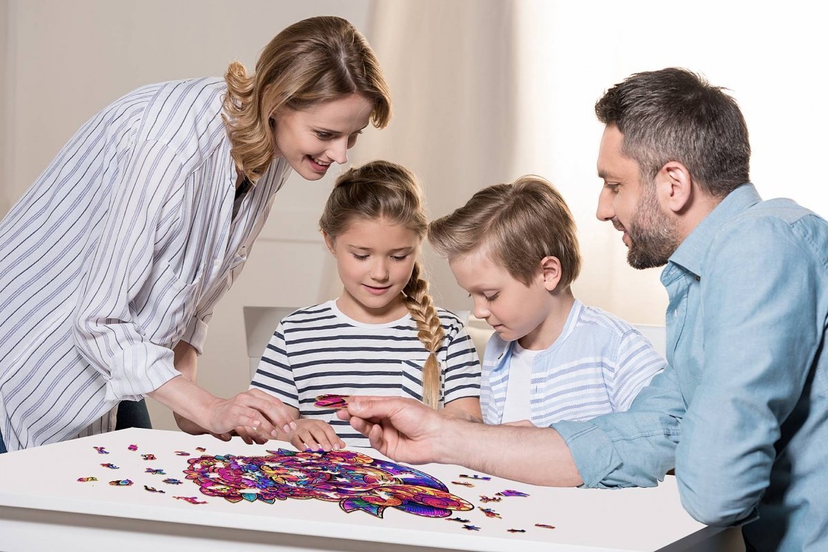 Puzzle Drewniane KOT FARAON L