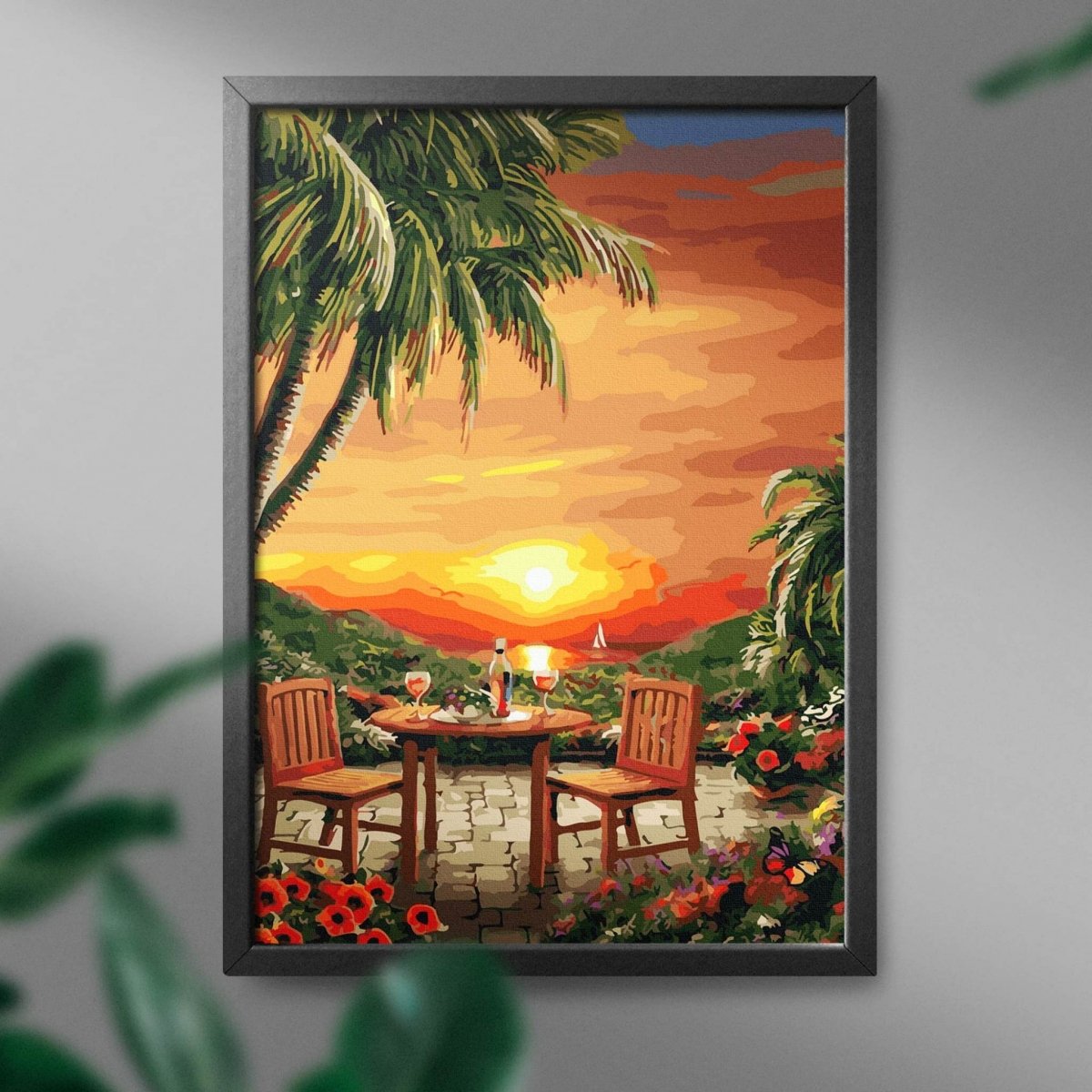 Malowanie Po Numerach Zestaw Kolacja dla Dwóch 40x50