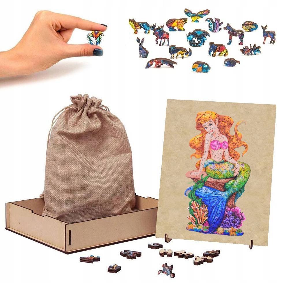 Puzzle Drewniane Mała Syrenka A5