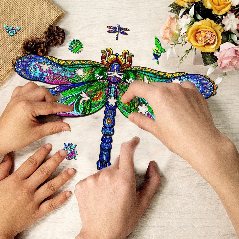Puzzle Drewniane Królewska Ważka S
