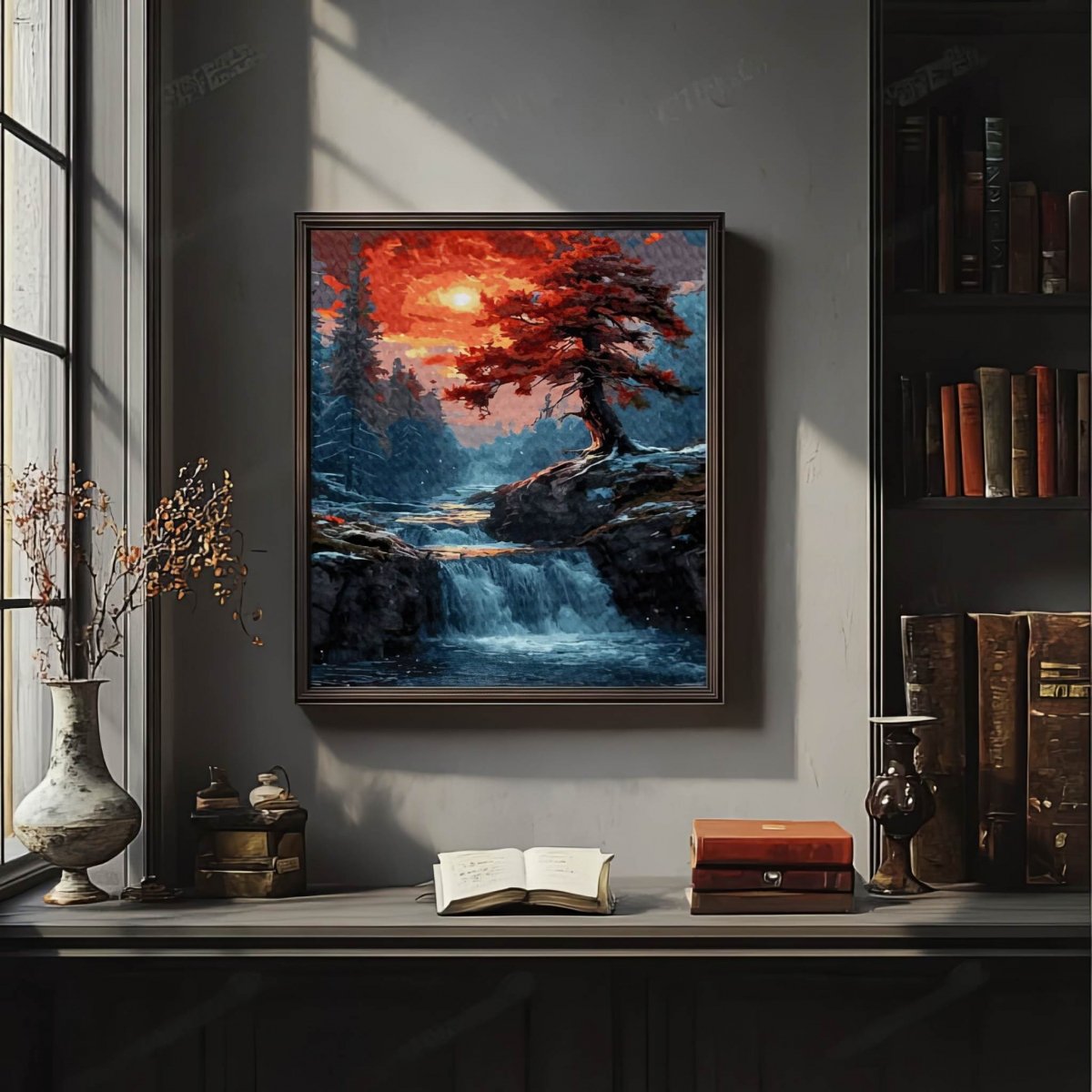 Malowanie Po Numerach Zestaw Klon o Zmierzchu 40x50