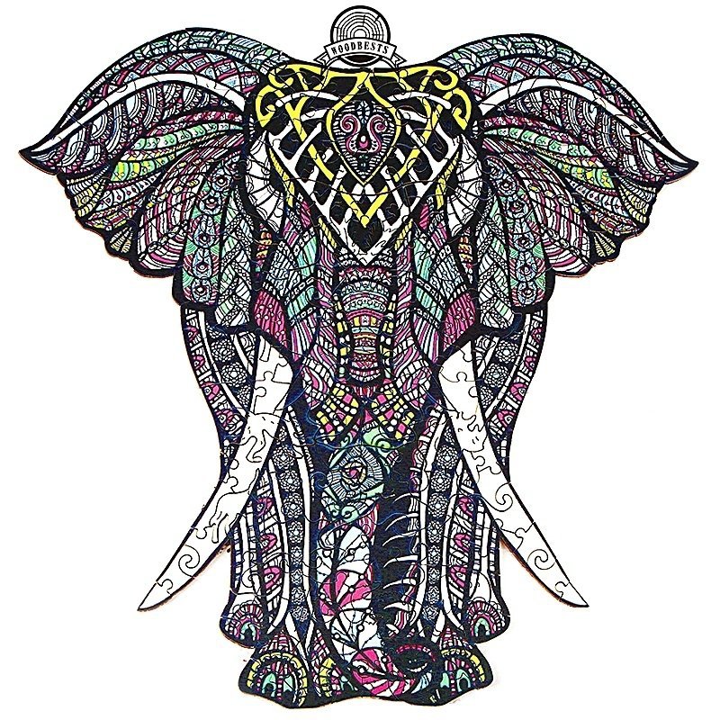 Puzzle Drewniane Antyczny Mamut M