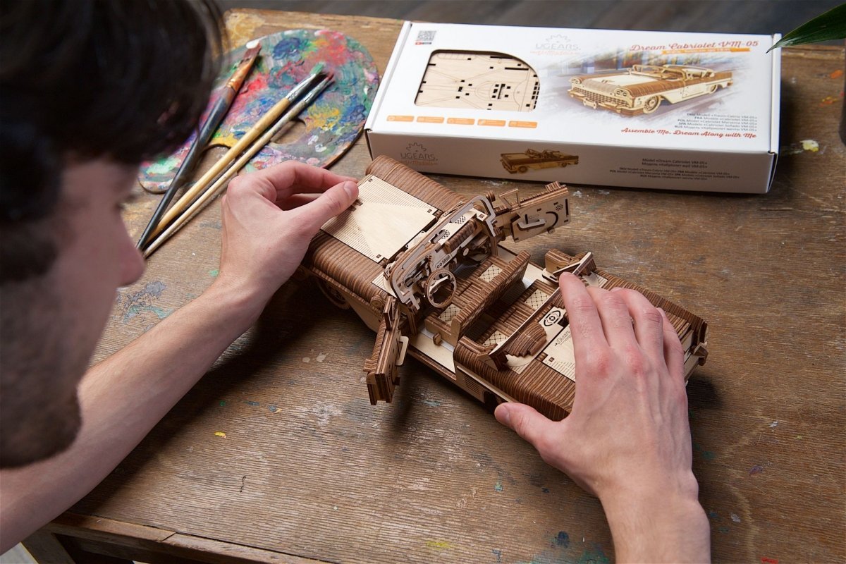 Puzzle 3D Drewniane Kabriolet Marzeń VM-05 uGEARS