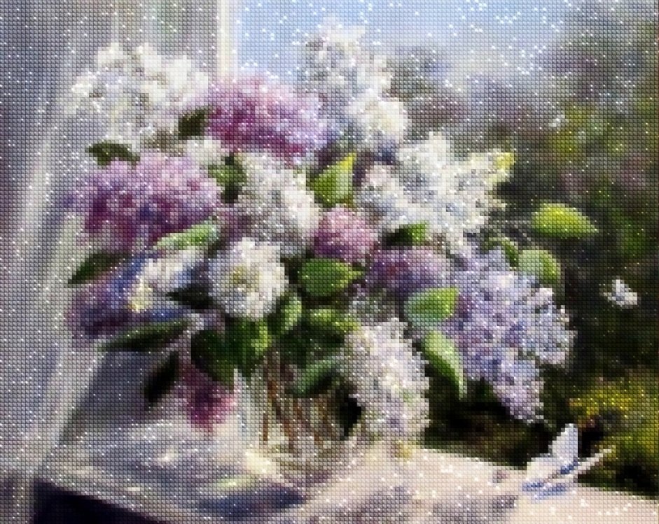 Haft Diamentowy Wiosenny Dzień 40x50