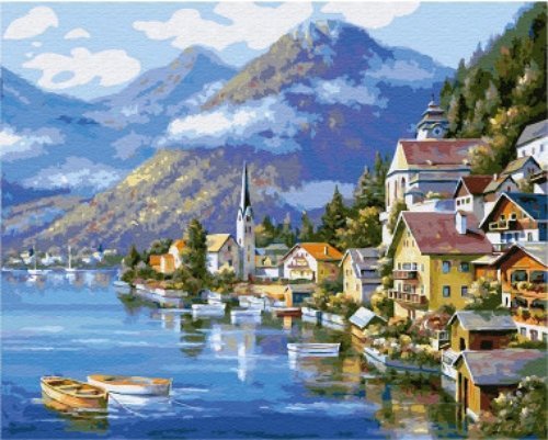 Malowanie Po Numerach Zestaw Malownicza Austria 40x50