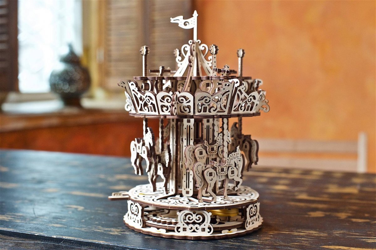 Puzzle 3D Drewniane Karuzela uGEARS