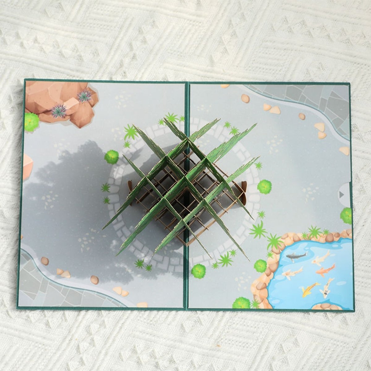 Kartka Pocztowa Okolicznościowa 3D Pop-up Drzewko Bonsai