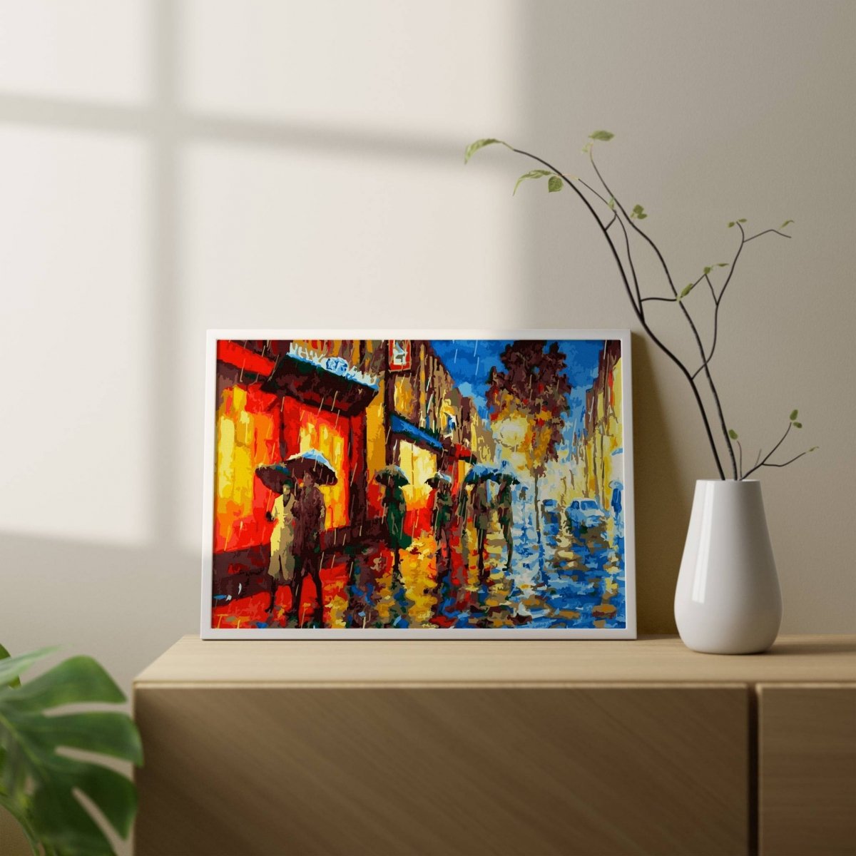 Malowanie Po Numerach Zestaw Spacer po Mieście 40x50