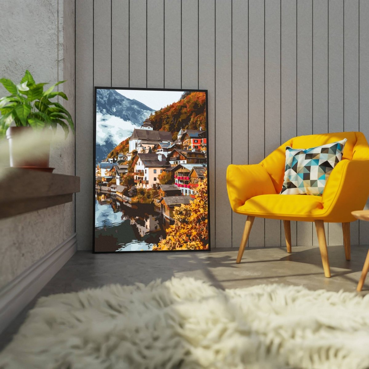 Malowanie Po Numerach Zestaw Teren Górski 40x50