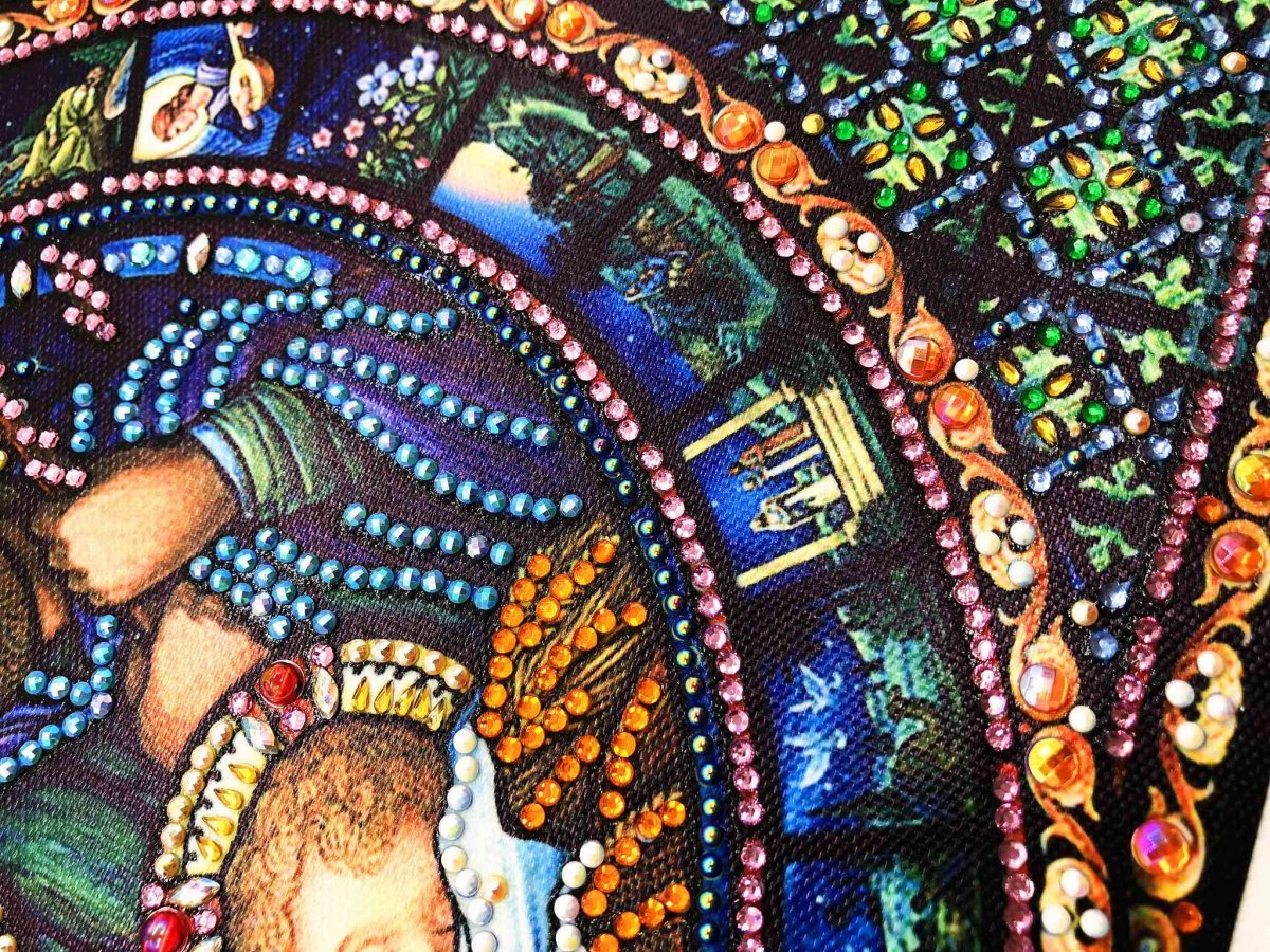 Haft Diamentowy Boża Rodzina 30x40 cm