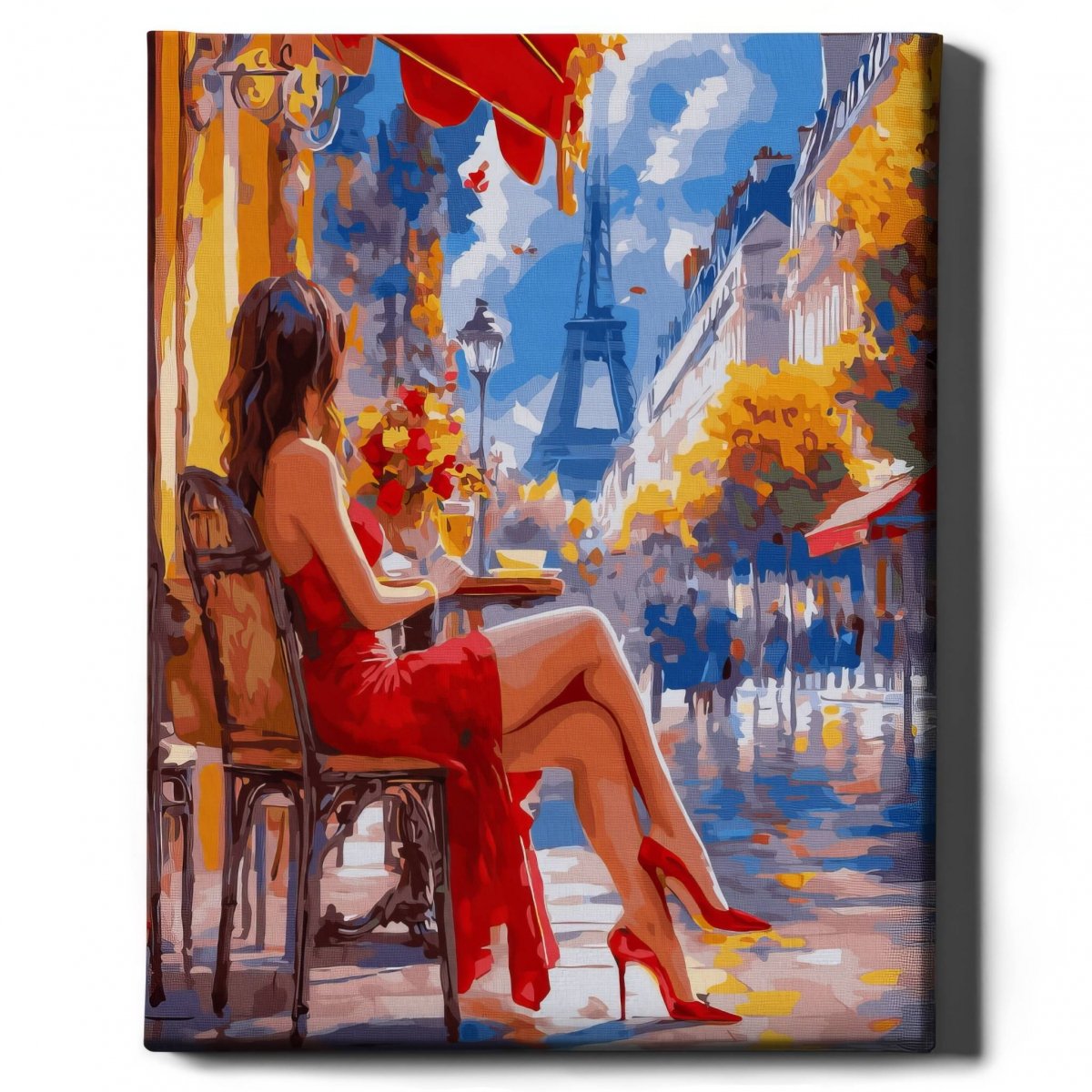 Malowanie Po Numerach Zestaw Jesień w Paryżu 40x50
