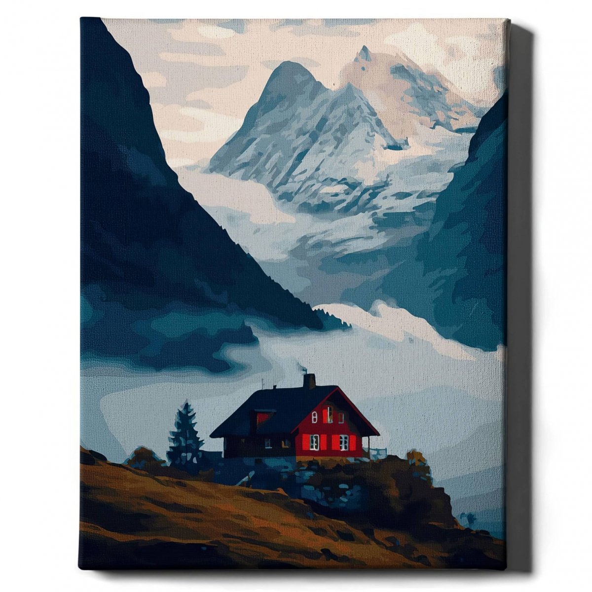 Malowanie Po Numerach Zestaw Szwajcarskie Góry 40x50