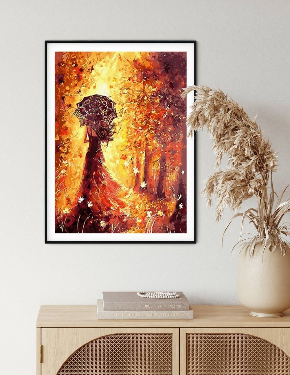 Haft Diamentowy Jesienna Kobieta 45x55 cm K