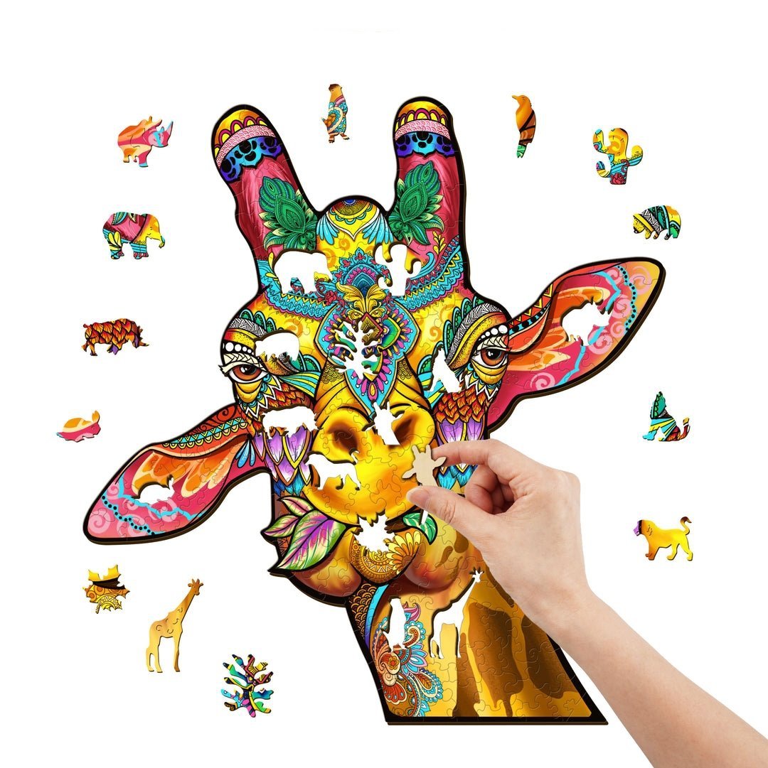 Puzzle Drewniane Baśniowa Żyrafa M