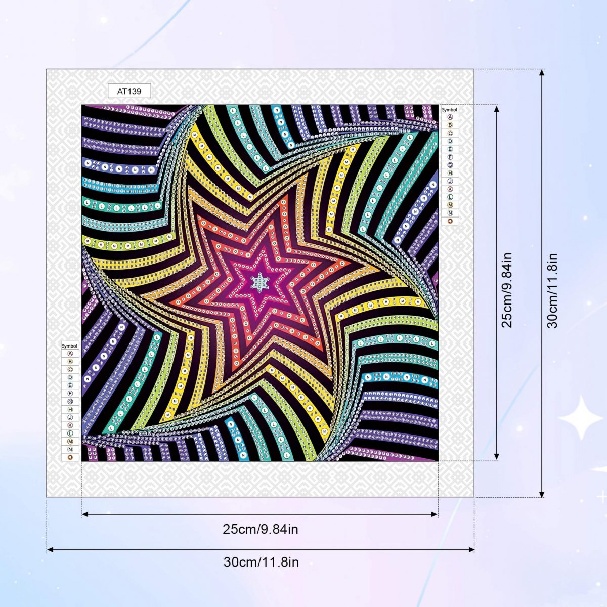 Haft Diamentowy Diamentowa Iluzja 30x30 cm