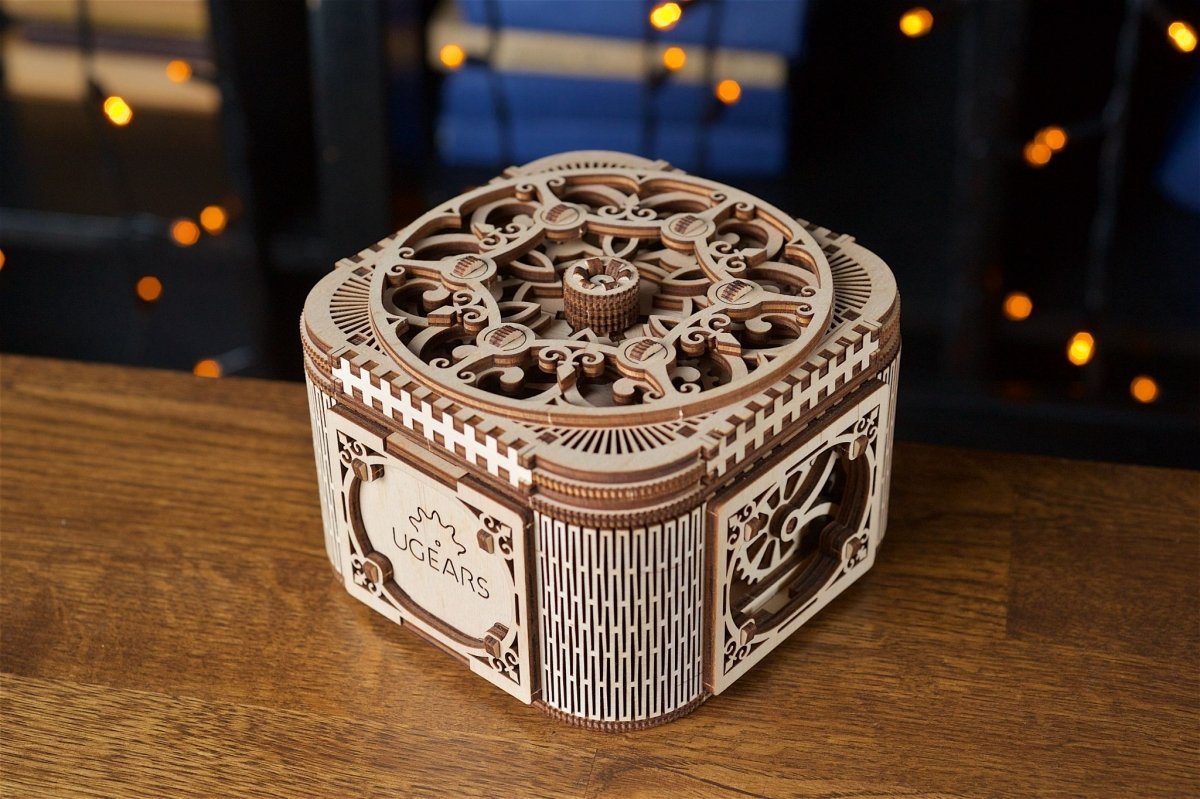 Puzzle 3D Drewniane Skrzynia Skarbów uGEARS