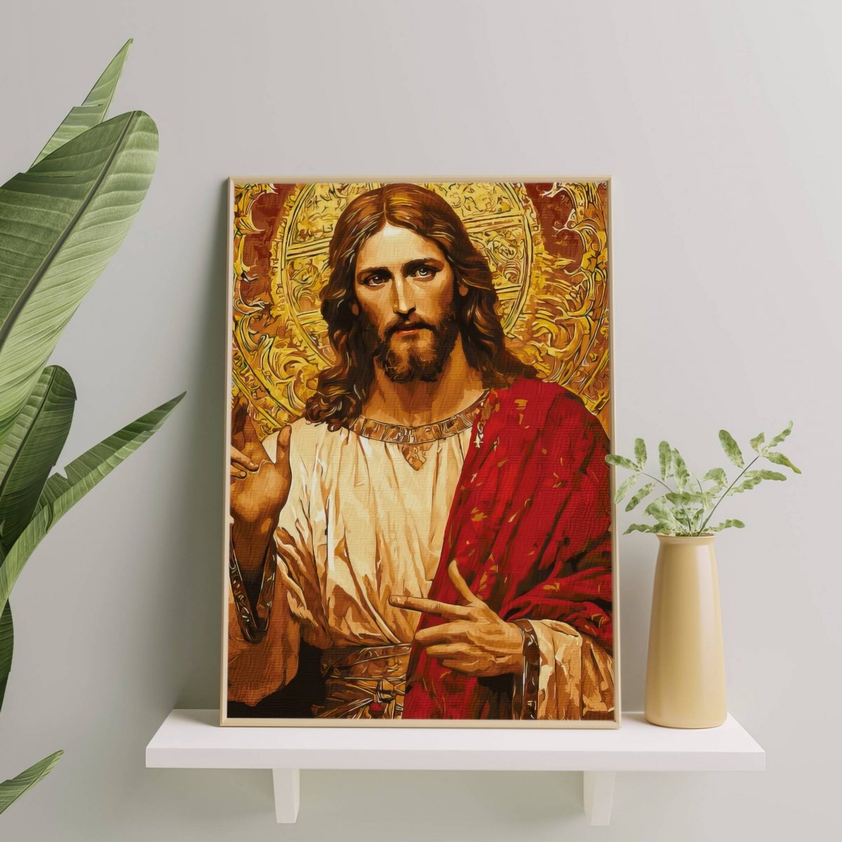 Malowanie Po Numerach Zestaw Jezus Miłosierny 40x50