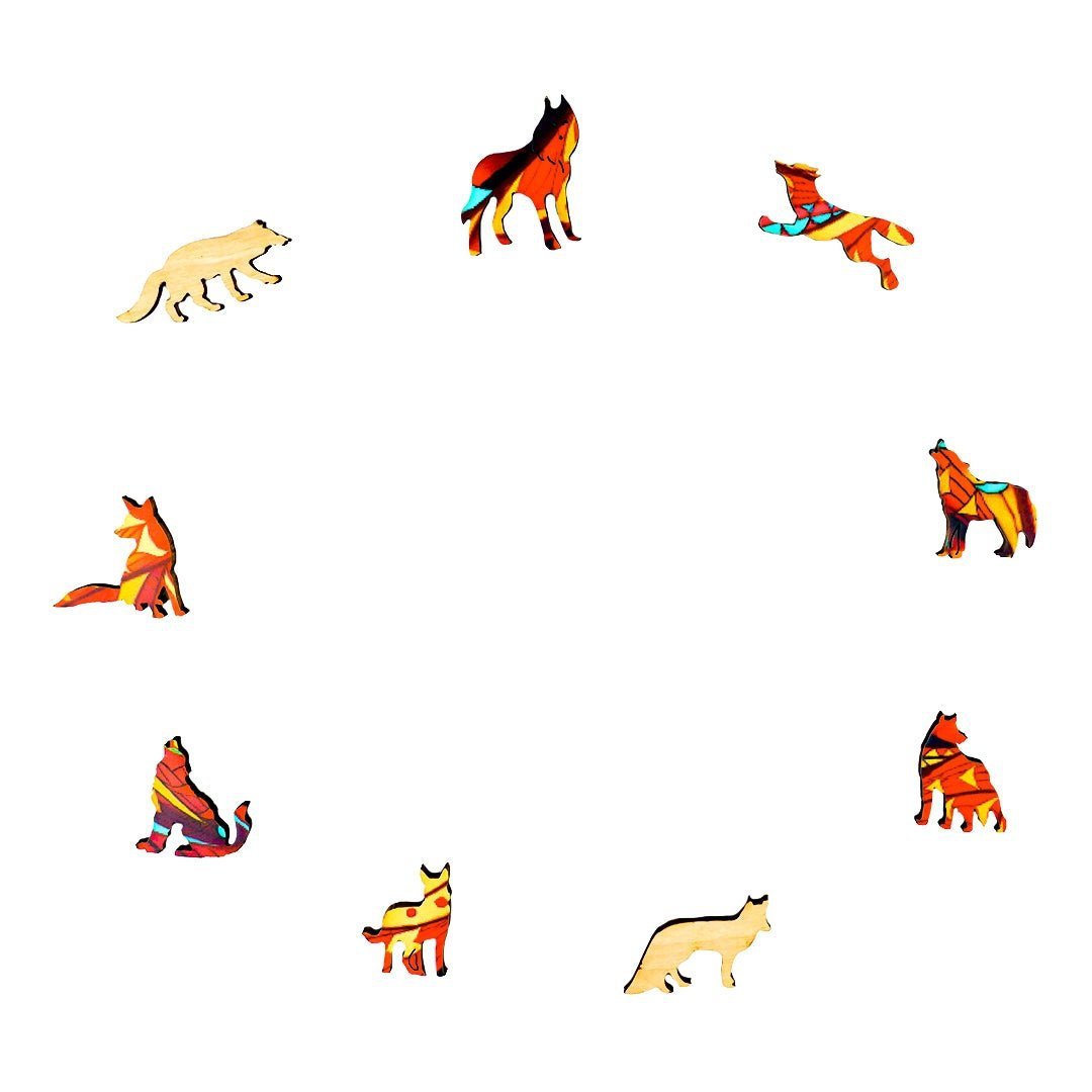 Puzzle Drewniane Zew Wilka S