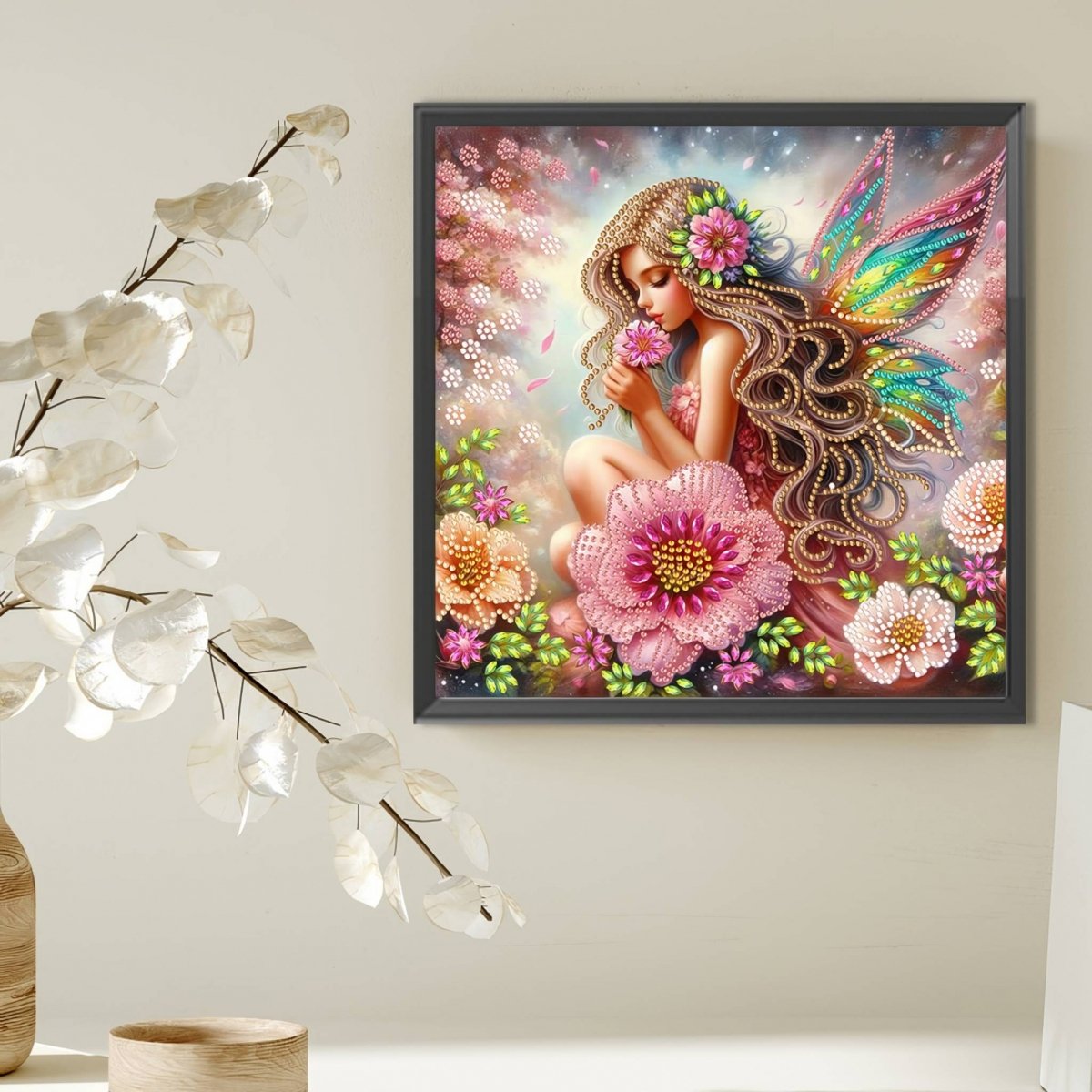 Haft Diamentowy Kwietna Wróżka 30x30 cm