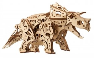 Puzzle 3D Drewniane Dinozaur Triceratops uGEARS