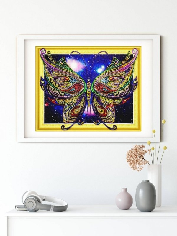 Haft Diamentowy Wspaniały Motyl 47x57 cm