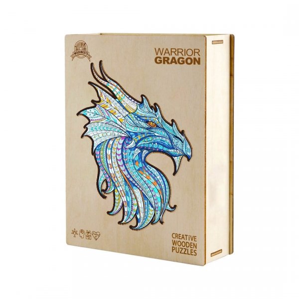 Puzzle Drewniane GROŹNY SMOK M