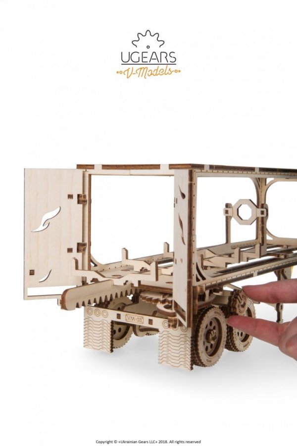 Puzzle 3D Drewniane Naczepa do modelu Ciągnik VM-03 uGEARS