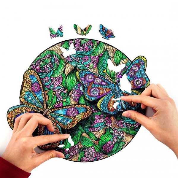 Puzzle Drewniane PIĘKNE MOTYLE L