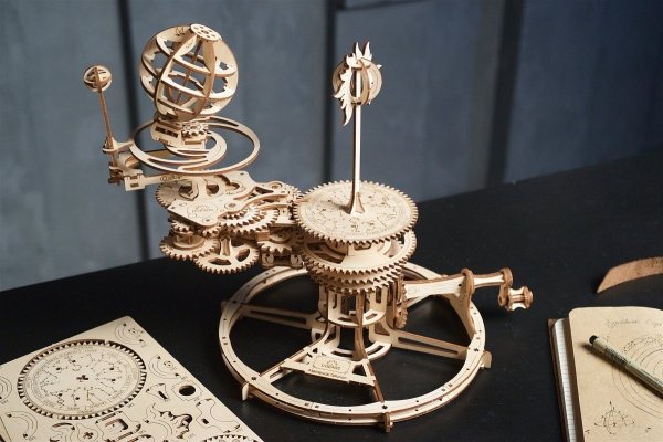Puzzle 3D Drewniane Mechaniczne Tellurium uGEARS