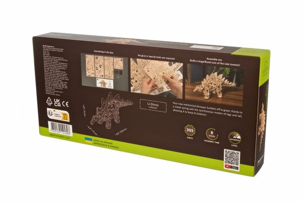 Puzzle 3D Drewniane Stegozaur uGEARS
