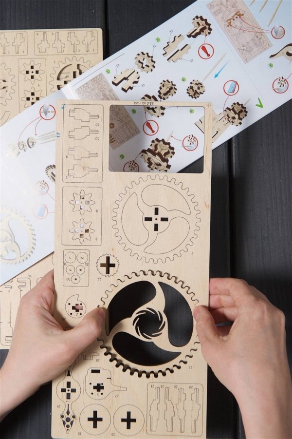 Puzzle 3D Drewniane Minutnik 20 min uGEARS
