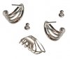 Kolczyki Silver Ear Cuff + nausznica - PILGRIM