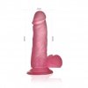 Jelly Studs Pink Small żelowy penis wymiary