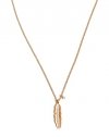 Łańcuszek - Naszyjnik PILGRIM Feather Gold