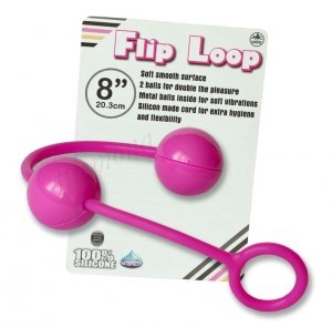 Flip Loop różowe kulki analno - waginalne 
