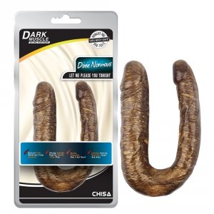 Podwójny Penis Dildo Double Dong Dixie Normous Gold - waginalno analne