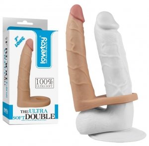 Ultra Soft Double Twój drugi penis z ringiem