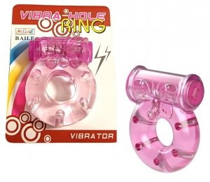 Vibro Ring VIBRA - HOLE  - wibrujący ring erekcyjny na penisa