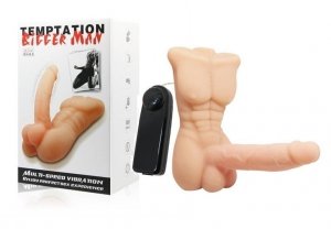 Temptation Bigger Man wibrujący penis z korpusem 
