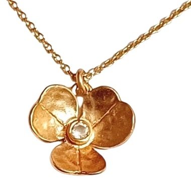 Łańcuszek - Naszyjnik PILGRIM Leafed Gold