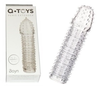 Boyn A-Toys nakładka na penisa z kolcami opakowanie