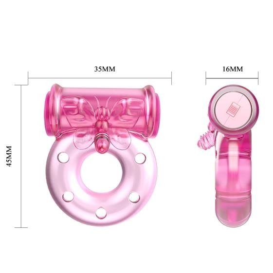 Vibro Ring VIBRA - HOLE  - wibrujący ring erekcyjny na penisa
