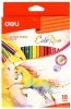 Kredki ołówkowe trójkątne 18-kol. Colorun, Deli