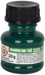 Tusz kreślarski ziel. 20g. 141726, Koh-I-Noor
