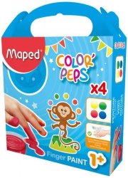 Farby do malowania palcami 4-kol. po 80g. Colorpeps, Maped