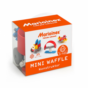 Klocki konstrukcyjne Waffle Mini dla chłopca 35 elementów