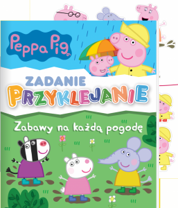 Zabawy na każdą pogodę. Świnka Peppa. Zadanie Przyklejanie