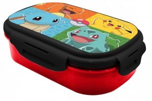 Pudełko śniadaniowe Pokemon ze sztućcami PK00030