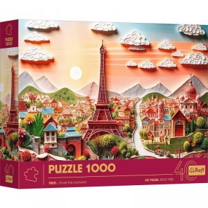 Puzzle 1000 3D 40-lecie Trefl Paryż  40044