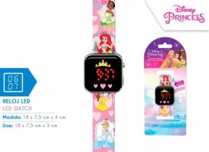 Zegarek LED z kalendarzem Disney Princess PN4463